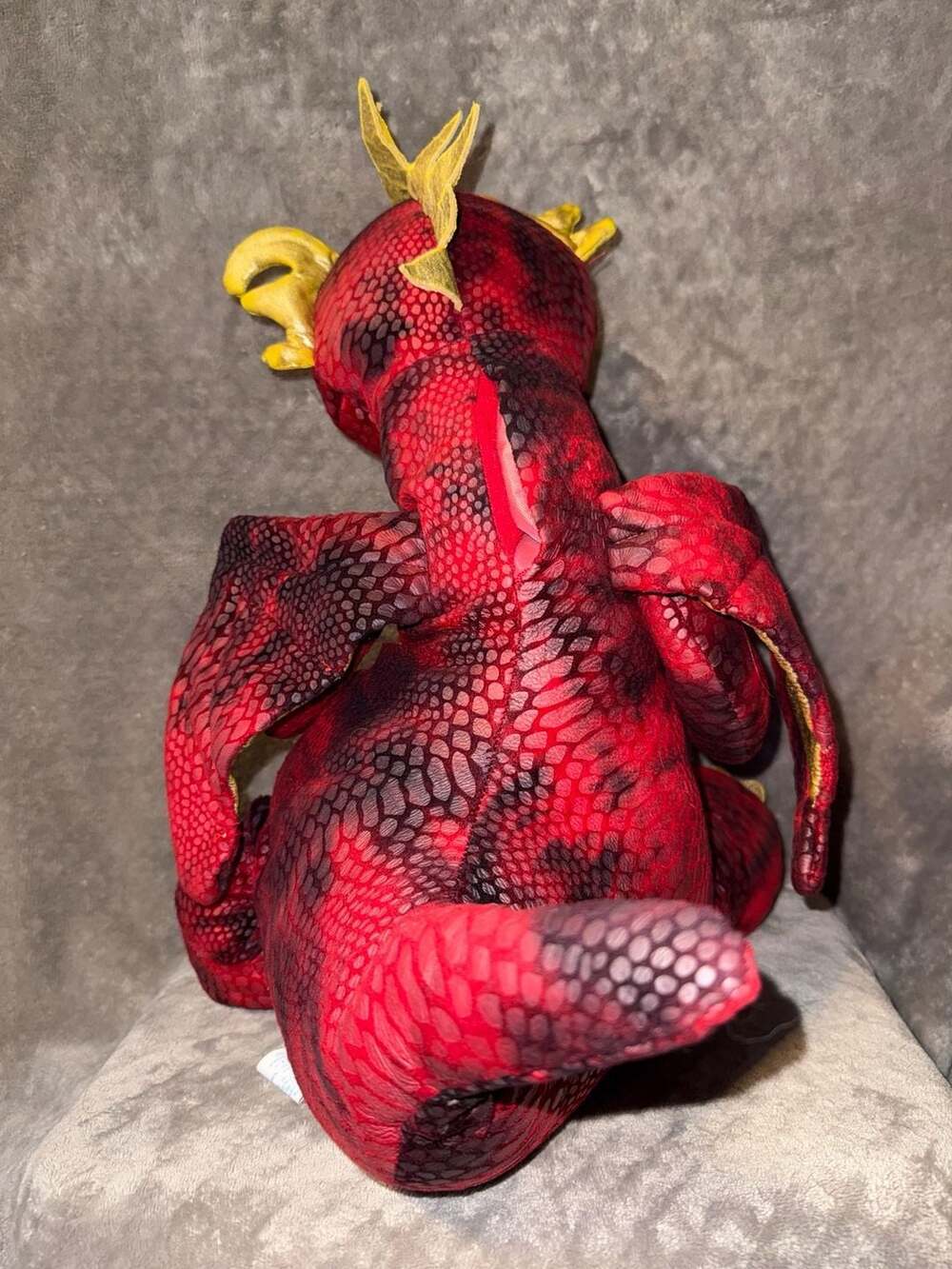 Hug Me Light-Up and Roaring Red Dragon Plush Stuffed Animal - Picture 4 of 11